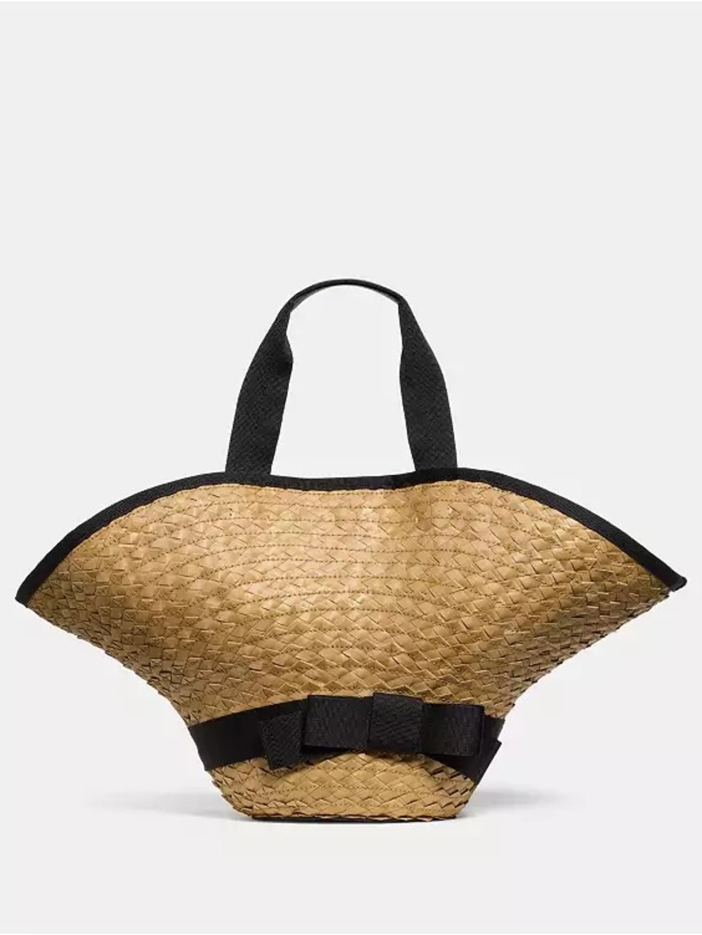 ♠️Kate Spade New York Solei Straw Sun Hat Tote Bag, Natural Multi NEW NWT